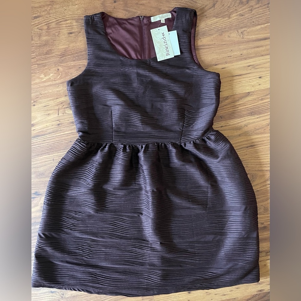 NWT Burgundy Textured Dress xl